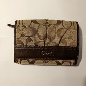 EUC Coach Signature Bifold Wallet